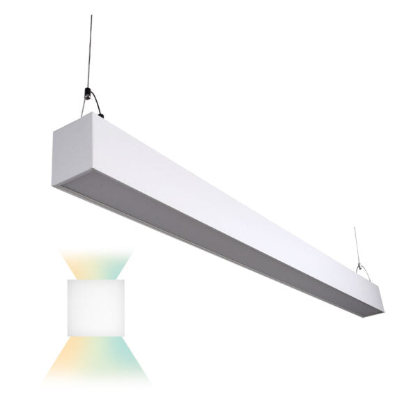 LED Linear Commercial Fixture - White Housing
