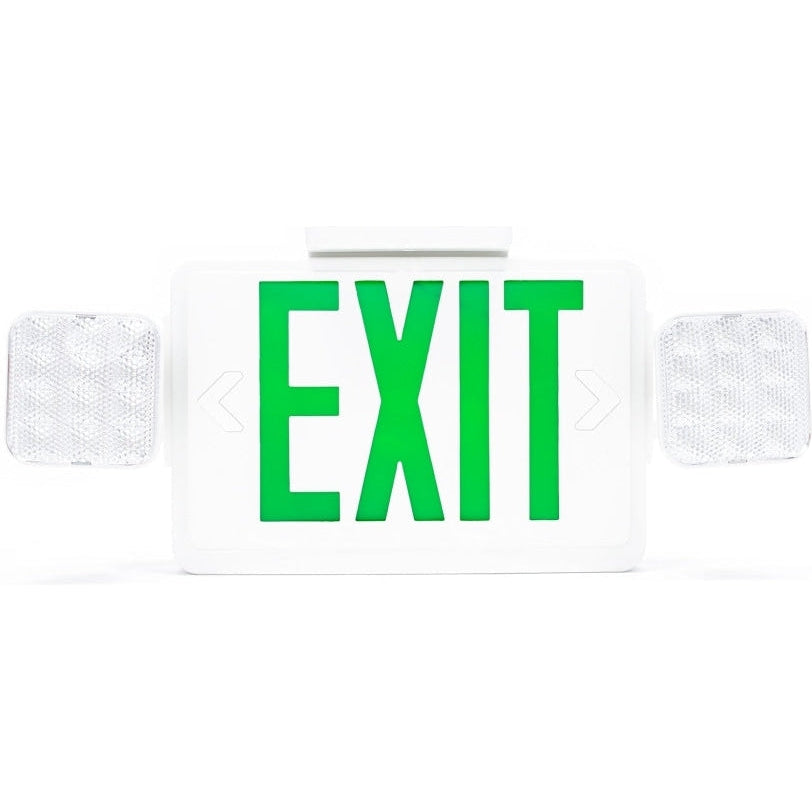 LED LED Emergency Exit Sign and Light Combo Green - CSLED